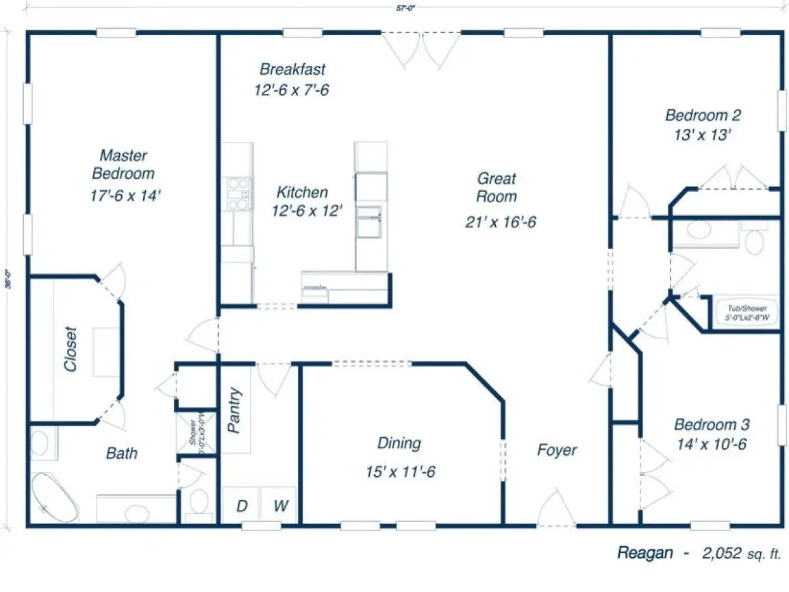 30x50 Pole Barn House Plans For Hunting Lodge