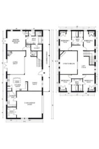 5 Bedroom Barndominium Floor Plans Example 2-Plan 077