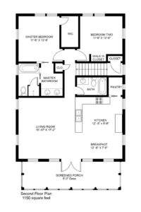 Barndominium Floor Plans with 2 Bathrooms- 113