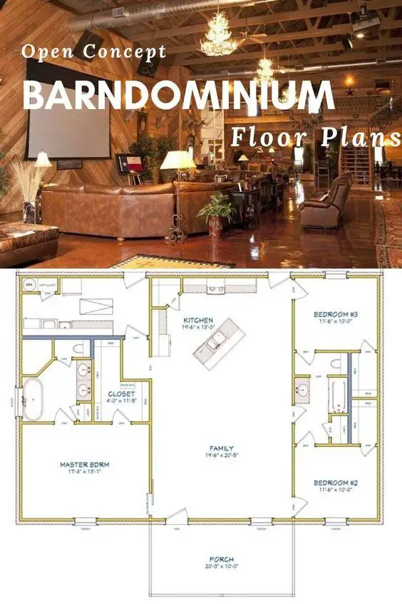 Barndominium floor plans