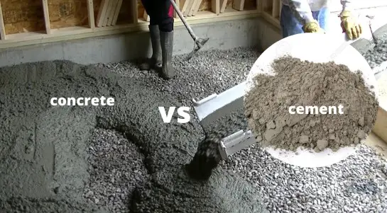 Concrete vs Cement