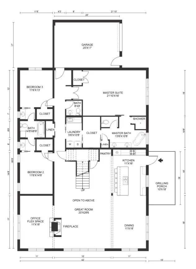 Texas barndominium floor plans-208
