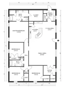 Texas barndominium floor plans-210