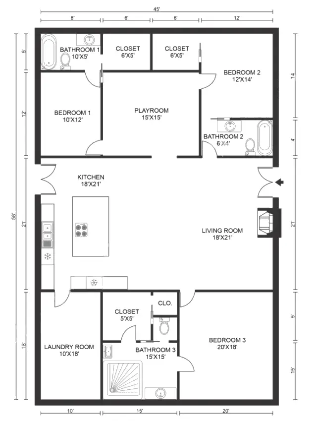 Texas barndominium floor plans-212