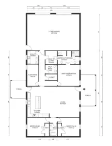 Texas barndominium floor plans-214