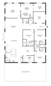 open concept barndominium floor plans 197 Example 1
