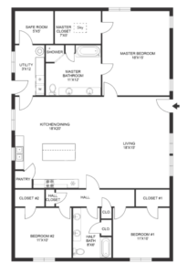 open concept barndominium floor plans 200 Example 4