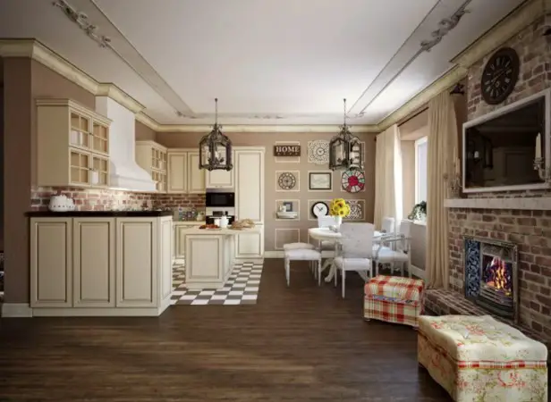 Barndominium kitchen interiors