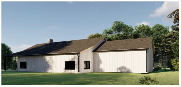 Farmhouse barndominium idea 1