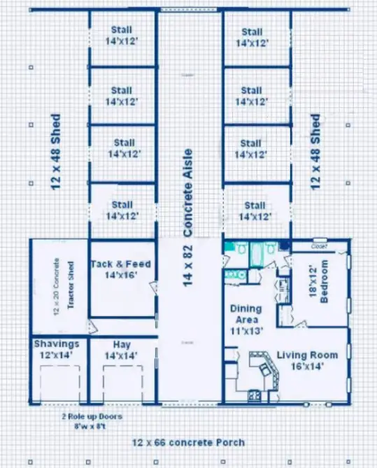 Barndominium-with-Horse-Stalls-Plan-249