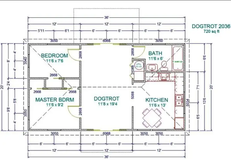 Barndominium with dog kennel plans