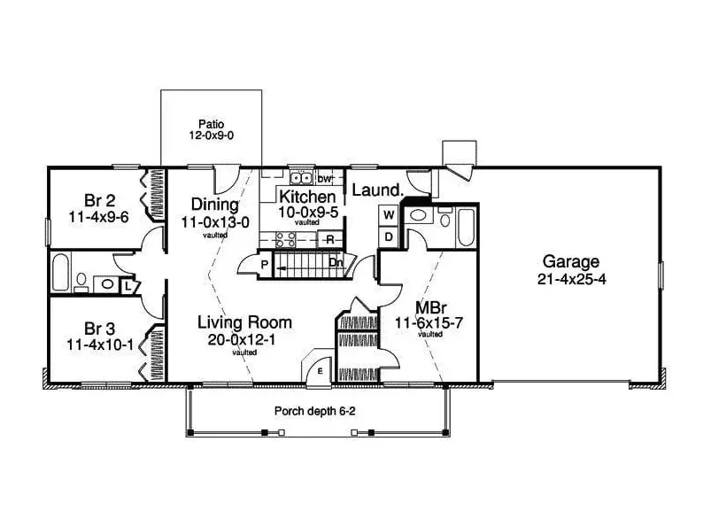 Ranch style barndominium plans 243