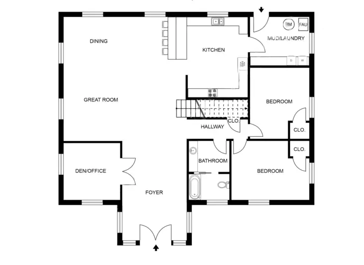 Two Story Barndominium Floor Plans -Example-6 Plan-121