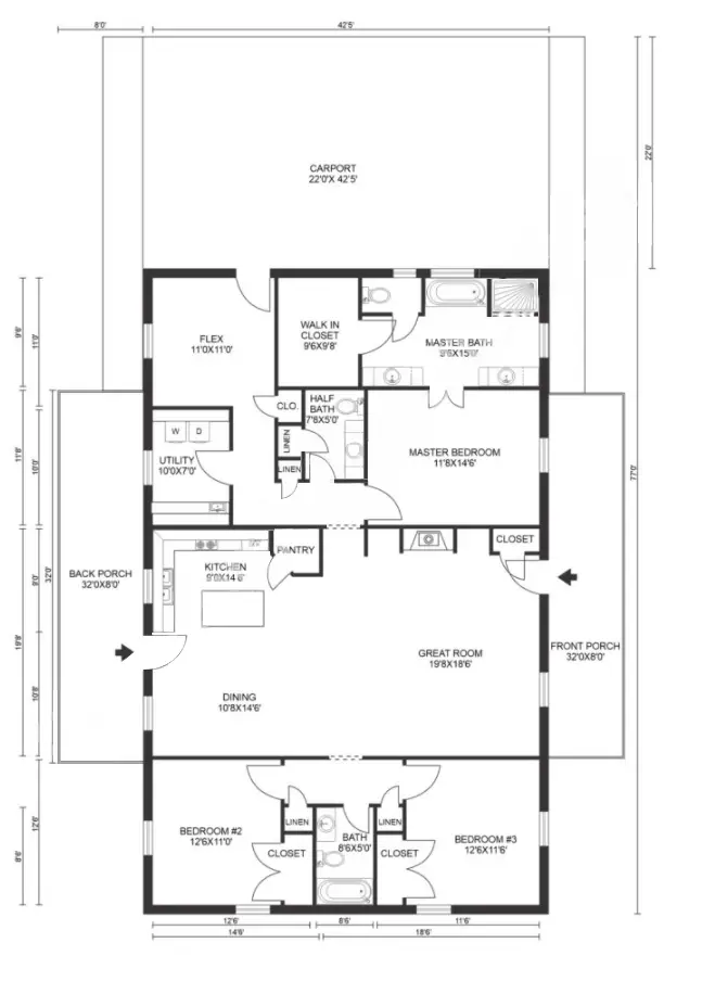 Barndominium Garage Plans Example 2 Plan 225