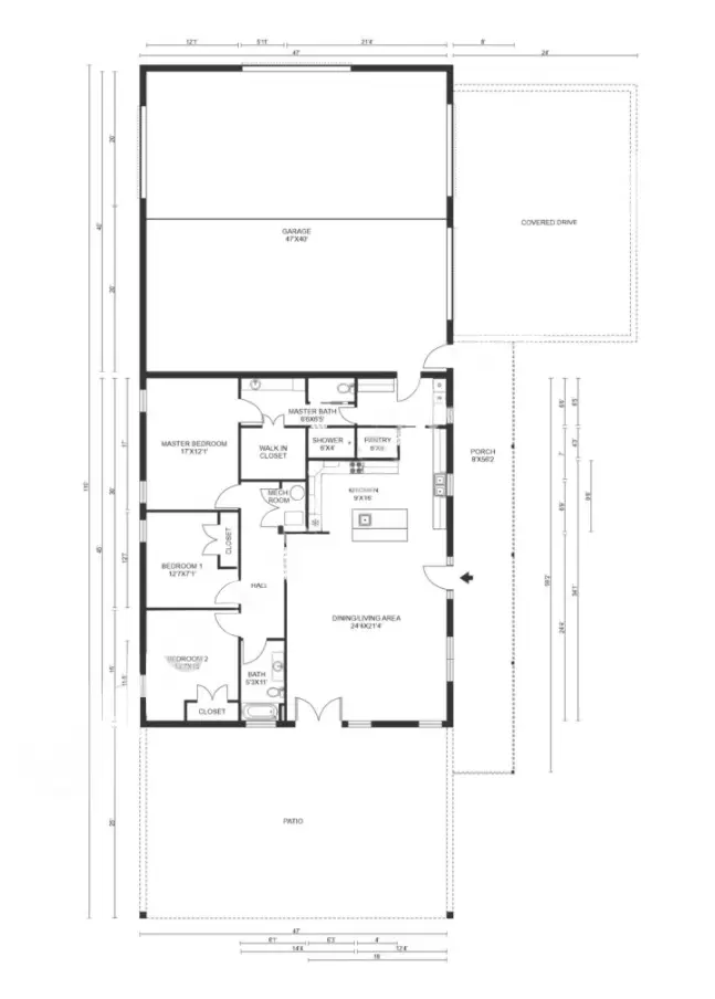 Barndominium Garage Plans Example 3 Plan 226