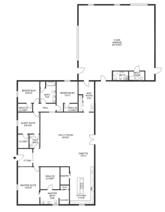 Barndominium Garage Plans Example 7 Plan 230