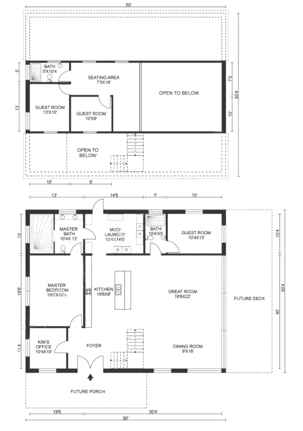 barndominium floor plans with loft Example 6 Plan 193 edited